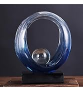 XYQXYQ Golden Wave Resin Origami Statue, Modern Abstract Home Decoration Emphasizes Abstract Desi...