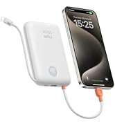 VIYISI Power Bank 20000mAh 30W Fast Charging Portable Charger with Built-in Cables & LED Display,...