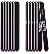 20Pack Nail Files, TsMADDTs Double Sided Emery Board 100 180 Grit Manicure File for Natural Acryl...
