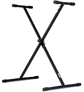 Stage Rocker Single-X Style Classic Folding Keyboard & Digital Piano Stand, Adjustable Width & He...