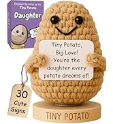 Daughter Gifts - Handmade Positive Crochet Potato Doll with 30 Signs - Cute Birthday Gifts for Da...