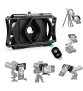 APEXEL 360° Telescope Phone Adapter, Upgraded Binocular Photo Adapter for Android & iPhone, Smart...