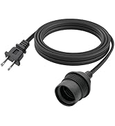 FIRMERST 10 FT Hanging Lantern Pendant Light Cord with E26/E27 Socket, IP44 Waterproof, Ideal for...