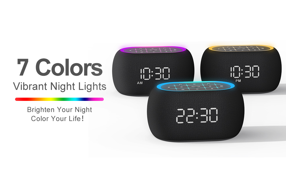 7 colors night lights