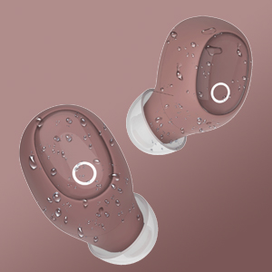 eleror T1 Wireless Earbuds for Small Ears, Mini Bluetooth Antique Rose WATTER RESISTANT