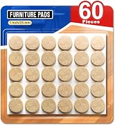 Ansible 60 PCS Felt Furniture Pads, Felt Pads for Chair Leg Floor Protectors for Hardwood Floors ...