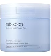 mixsoon Hyaluronic Acid Toner Pad - Deeply Hydrating and Refreshing Facial Pads, Triple Hyaluroni...