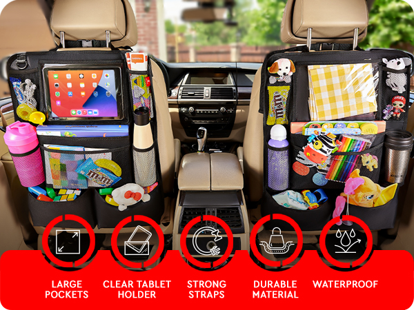 car seat organizer usage