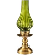 UMEXUS Vintage Rechargeable Cordless Table Lamp with Dimmer & Touch Control, Small Battery Powere...