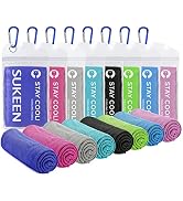 Sukeen Cooling Towel,Instant Evaporative Cooling for Sports,Yoga,Golf,Gym,Neck,Workout and More(4...
