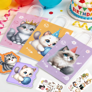 cat themed party favors