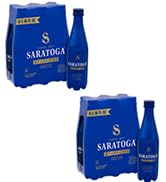 Saratoga Sparkling Spring Water Bottle PET, 16 Oz, 12-Pack