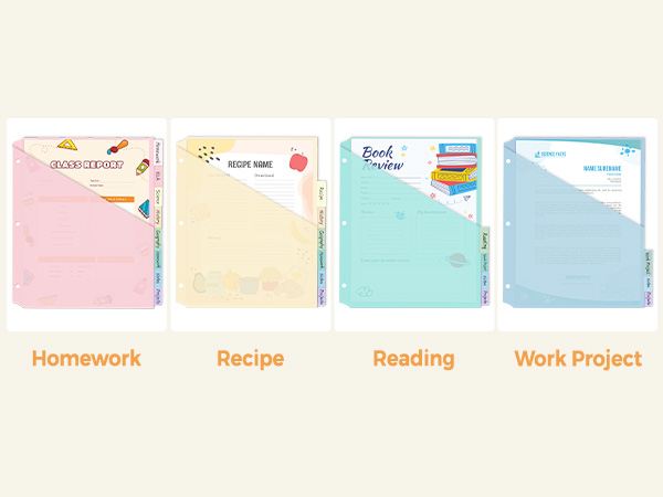 binder dividers with tabs