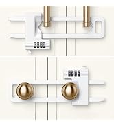 AST Code Cabinet Lock, 2 Pack, Keyless Double Door Locks, Long Version, Metal Childproof Cabinet ...