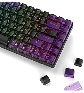 Womier Pudding Keycaps 60 65 75 100 Percent - PBT Shine Through Keycaps,165 Keys Key Cap Set, OEM...