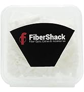 Fibershack LC Fiber Optic Dust Caps - 200 x 1.25mm Dust Caps in Snap Lock Case for Fiber Cables a...