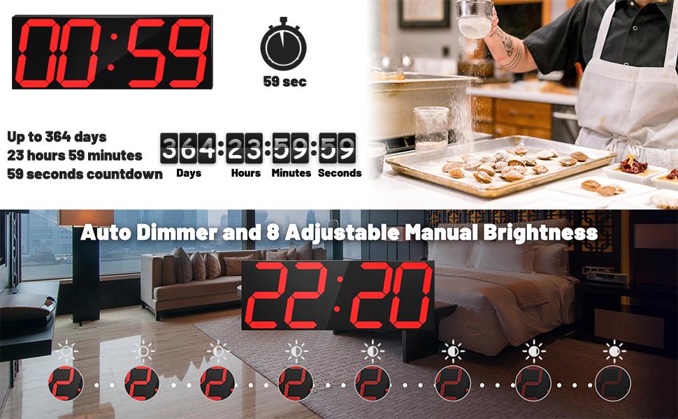 digital wall clock