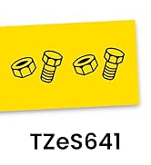Brother Yellow Label Tape, Black on Yellow Extra Strength, 18mm (TZeS641)
