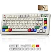 BOYI C75Pro 75% Mechanical Keyboard with TFT Screen Display&Scroll Knob,Gasket BT5.0/2.4G/Type-C/...