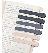 6Pcs Automatic Bookmark, Silicone Smart Book Marks for Reading Women, Men, Kids,Cute Unique Book ...