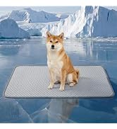 YQLKYMLO Dog Cooling Mat for Large Dogs, QMAX>0.4 Breathable Cool Pet Crate Pad with Chill Cold F...