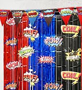 Foil Fringe Curtains Backdrop Birthday Party Decorations