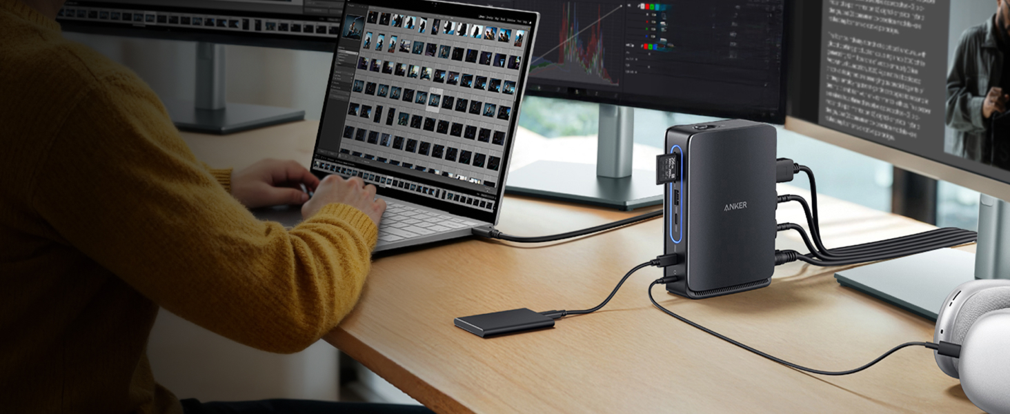 Anker 13-in-1 Docking Station with Detachable Hub