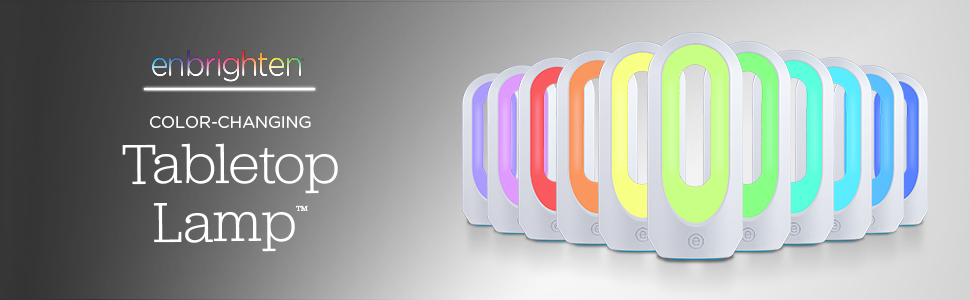 enbrighten color changing tabeltop lamp night light
