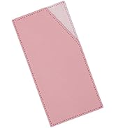 XiowDow Pink Cash Holder PU Leather Cash Wallet Budget Envelope Credit Card Holder Reusable Money...