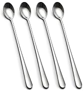 IQCWOOD Long Handle Iced Tea Spoons, 9-Inch Long Handle Tea Spoons, Coffee Spoon, Ice Cream Spoon...