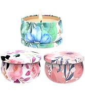 Scented Candles Gift Sets of 3, Stress Relief Candles for Home Scented, Natural Soy Wax Aromather...