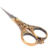 BIHRTC Vintage European Style Scissors Stainless Steel for Cross Stitch Cutting Embroidery Sewing...