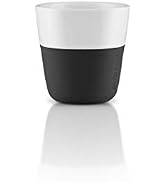 Eva Solo | 2 Espresso Tumbler Mugs | 3 oz Porcelain Coffee Cup Tumblers with Silicone-coated Grip...