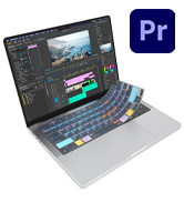 JCPal Adobe Premiere Pro Shortcut Guide Keyboard Cover for MacBook Pro/Air