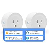 Smart Plug Mini HomeKit, Smart WiFi Outlet Socket Support Apple HomeKit, Alexa and Google ...