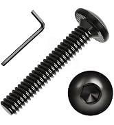 1/4-20 x 1-1/2"(24 Pack) Button Head Socket Cap Bolts Screws, FIXLINK Allen Hex Drive, Fully Thre...
