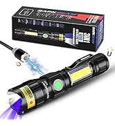 DARKBEAM A200 UV 365nm Flashlights USB Magnetic Rechargeable LED 3 in 1 Blacklight, Ultraviolet W...