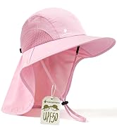 Camptrace Toddler Kids Sun Hats with Neck Flap UPF 50+ UV Protection Wide Rigid Brim Boys Girls B...