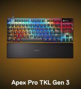 SteelSeries Apex Pro TKL Gen 3 Gaming Keyboard - Black | OmniPoint 3.0 Analog Magnetic Switches, ...