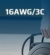 DEWENWILS 30FT Retractable Extension Cord Reel, 16/3C SJTW Heavy Duty Power Cord, Lighted Triple ...