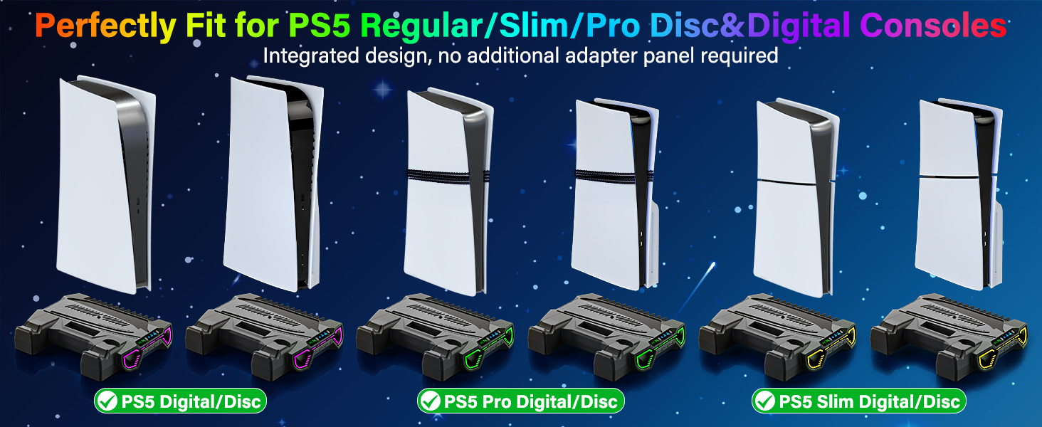 ps5 stand with cooling fan ps5 station with cooling fan