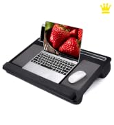 carbon black lap desk