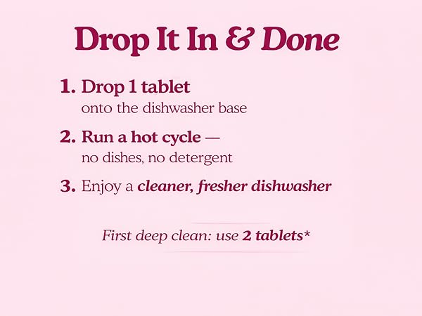 How to use the cleaner tablet in your machine