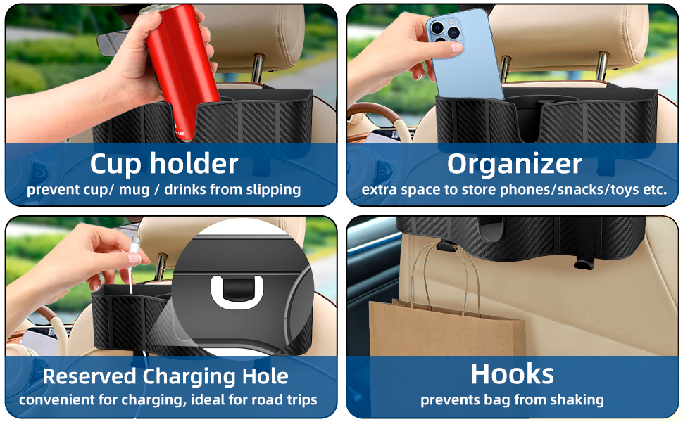 seat organizer for backseat