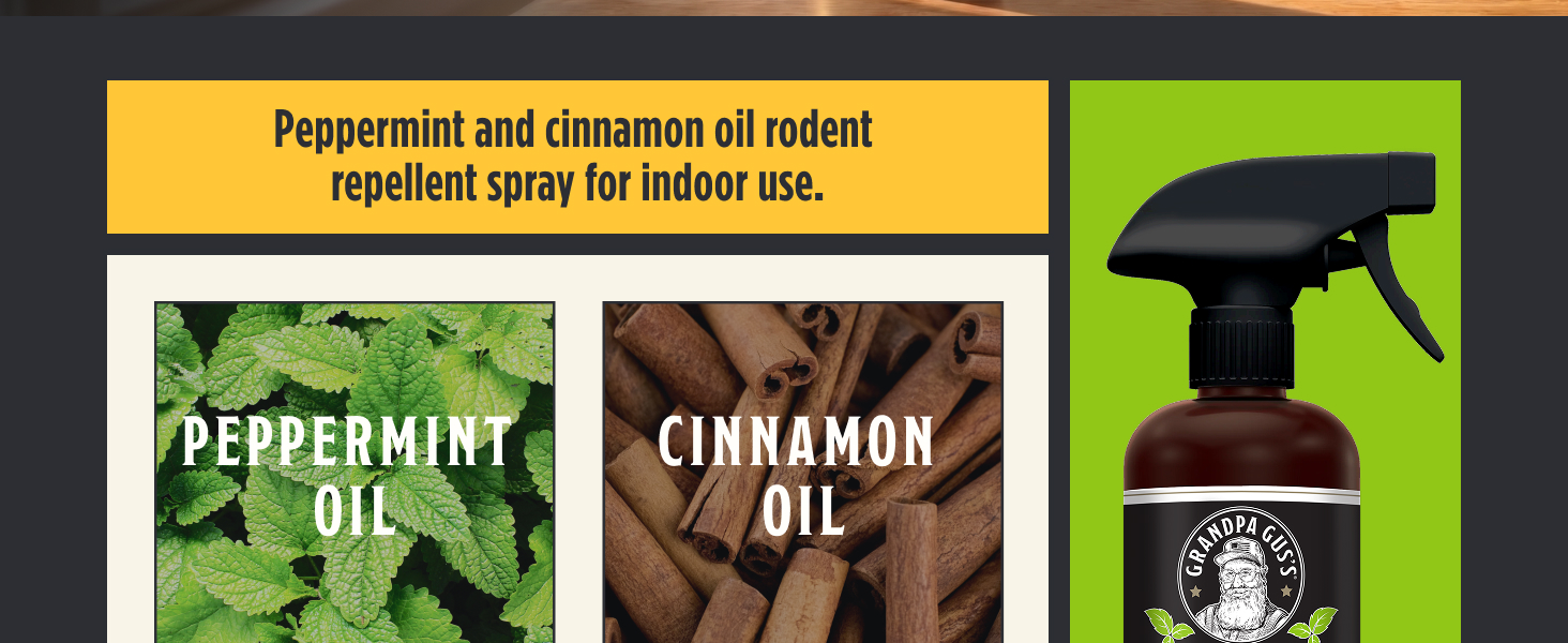 Plant-based rodent repellent spray for vehicle protection