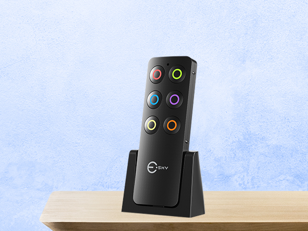 Esky Key Finder Locator with Sound, Stick-on TV Remote Control Finder, Item Locator Tags