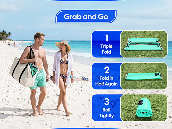 Inflatable Floating Dock, Floating Mat for Lake, Inflatable Dock Floating Deck Inflatable Platform