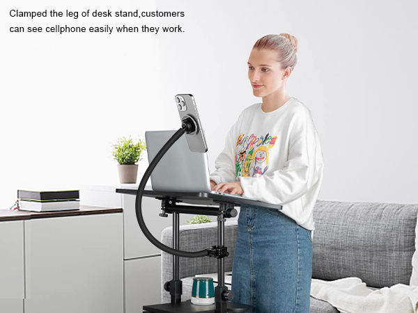 Magneitc gooseneck phone mount