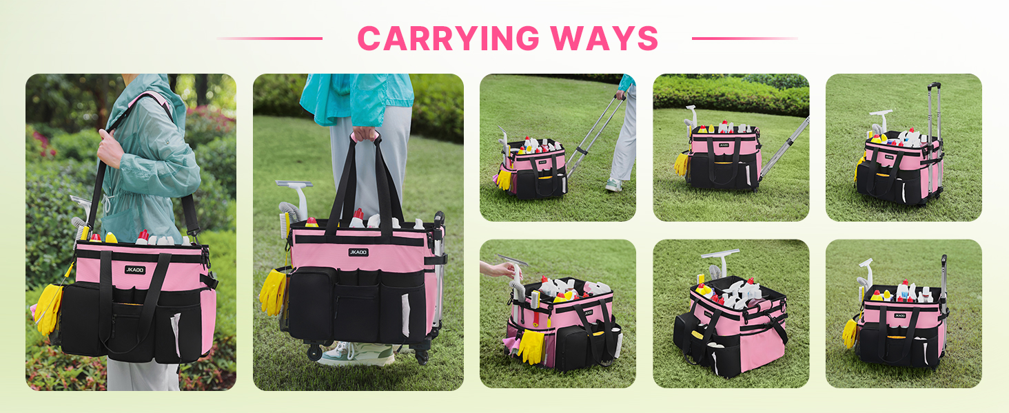 Rolling Cleaning Caddy Bag