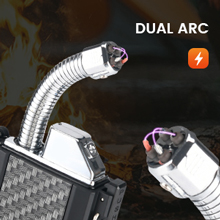 Dual arc lighter